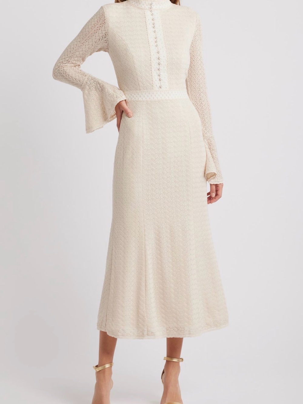 Elliatt Kailee Textured Long Sleeve Midi Dress